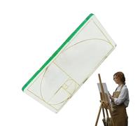 Calibrador de corte dorado para, visor para dibujar, herramienta de pintura de corte dorado, visor de corte dorado, visor de corte dorado, visor de corte dorado claro,