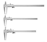 Calibrador de doble ranura de acero inoxidable para medidas internas 9 300 mm, diseñado para su uso en mecanizado, carpintería y metalurgia (9-300 m)