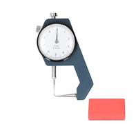 Calibrador de espesor con punta curva, herramienta inalámbrica de medición de espesor con rango de 0 a 10 mm, calibrador de esfera redonda con resolución de 0,1 mm para papel, pelí