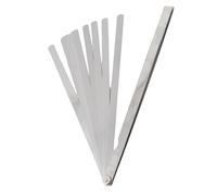 Calibrador de Galgas de Medición, 17 Hojas de Acero Inoxidable de 0,02 a 1 mm, Duradero y Preciso - Diseño Plegable y Giratorio, Fácil Transporte y Uso Profesional