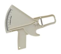 Calibrador de grasa corporal de 0 a 80 mm, calibradores de pliegues cutáneos precisos, plástico blanco, dispositivo de medición de grasa corporal para salud y belleza, calibradores de pliegues cutáne