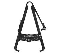 Calibrador de Grasa Corporal de Plástico, Calibrador de Pliegues Cutáneos Dispositivo de Medición de Grasa Corporal para Medir con Precisión el Control de la(Calibrador de grasa métrico negro)