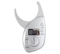 Calibrador de grasa corporal LCD digital con abrazaderas ABS suaves para una medición precisa del pliegue de la piel y seguimiento portátil de la aptitud
