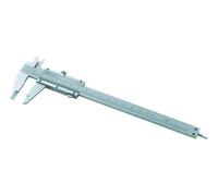 Calibrador de precisión con escala en milímetros y pulgadas, medición interna y externa, ideal para bricolaje y mediciones de taller.