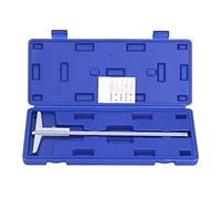 Calibrador De Profundidad De 0,02 Mm, Herramienta De Medición Micrométrica De Alta Precisión, Calibre Vernier De Acero Inoxidable Cromado(0-200mm)
