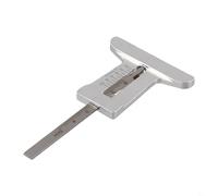 Calibrador de profundidad Vernier con construcción de acero inoxidable para medir la profundidad de la banda de rodadura de neumáticos de automóvil de 0 a 50 mm, ayudando a determinar el tiempo de