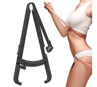 Calibrador de Prueba de Grasa Corporal, Monitor Personal de Grasa Corporal Medidor de Pliegues Cutáneos, Calibrador de Grasa Corporal de Plástico Negro Calibrador de Pliegues Cutáneos(centímetro)