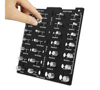 Calibrador de rosca,Medidor de Roscas y Medidor de Roscas Imperial Nue,Medidor de Tornillo Industrial | Para Construcción Sanitaria Ingeniería Ingeniería Mantenimiento Hogar