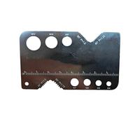 Calibrador De Roscas | Herramienta De Medición De Acero Inoxidable | Medidor De Paso De Roscas - para Técnicos Ingenieros Metalurgia Carpintería Fontanería Taller Garaje