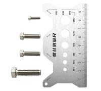 Calibrador de tamaño de tornillos,Regla Portátil de Acero Inoxidable - Calibre para medir diámetro de tornillos y pernos - Para proyectos de metalurgia, fontanería, carpintería, y también para hogar,