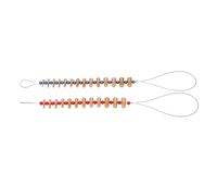 Calibrador de tornillos y roscas, comprobador de roscas macho-hembra de acero inoxidable con 14 tamaños imperiales y 12 métricos, identificador de tuercas y tornillos para