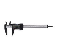 Calibrador Digital 0-150mm con Pantalla LCD Extra Grande, Medición Interior, Exterior, Profundidad y Escalones - Precisión 0.1mm, Cambio Rápido mm/pulgadas, Ideal para Taller (negro)