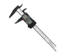 Calibrador digital Calibradores electrónicos de plástico Vernier Herramientas de medición Regla Calibre digital(Silver Caliper 150)