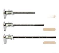 Calibrador digital con carga tipo C | Herramienta de medición electrónica de alta precisión de 0.01 mm | Calibre Vernier de acero inoxidable para uso industrial | 300 mm (300 mm)