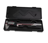 Calibrador Digital Con Escala Galvanizada Transparente, Lectura Precisa De ±0,02 Mm/0,001" Acero Inoxidable Métrico Resistente Al Desgaste/pulgada Hogar Y Taller(黑色)