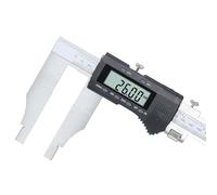 Calibrador Digital de Acero Inoxidable, calibrador Digital con Ranura Interior/Exterior, con Pantalla LCD, 2 Unidades de conversión, medición precisa