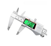 Calibrador Digital De Acero Inoxidable, Calibre Vernier Metal, Herramientas Medición, Medidor Espesor For Carpintería, Regla Electrónica Profundidad - Prec métrica(Light Caliper BOX)
