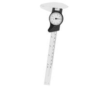 Calibrador digital de plástico 0-150 mm Dial de plástico Vernier Caliper Gobernante Herramienta de medida de techo(blanco)