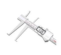 Calibrador digital de precisión de 9-150 mm, pantalla LCD grande, resistente al agua IP67, encendido/apagado automático, conversión métrica/pulgadas, regla de acero inoxidable para mediciones fiable