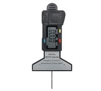 Calibrador Digital de profundidad de hilo de neumático de 0-25mm con pantalla LCD, calibradores digitales de espesor de neumáticos for prueba de cuidado del coche(Black)