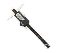 Calibrador digital de profundidad Vernier Medidor Digimático electrónico de acero inoxidable IP54 Pantalla LCD impermeable para mecanizado y uso civil Rango de 200 mm (0-150 mm)