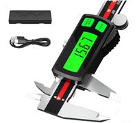 Calibrador digital recargable de acero inoxidable para pantalla grande en pulgadas, herramienta de precisión de 0 a 6 pulgadas para impresión 3D para el hogar (0-150 mm)