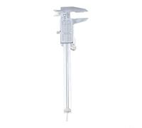 Calibrador digital Vernier de 0 a 150 mm, construcción de acero inoxidable con funciones de medición de paso y profundidad
