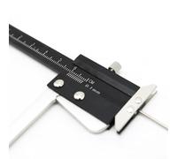 Calibrador digital Vernier de 0 a 60 mm, herramienta de medición de grosor de disco de freno de acero inoxidable para medición precisa del disco con mandíbula flotante, negro y plateado