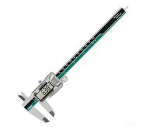 Calibrador digital Vernier de acero inoxidable, pantalla LCD grande, cuatro modos, resolución métrica rápida o para interruptor de unidad imperial, verde, varios tamaños para maquinista Mac (300 mm)