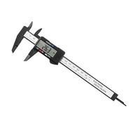 Calibrador Digital Vernier De Plástico, Herramientas Carpintería, Medidor Espesor, Medición, Regla Electrónica Mediciones Precisas Esfuerzo(Caliper Black 150)