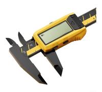 Calibrador electrónico Vernier 150mm Pantalla LCD Digital con Fibra de Vidrio Cuerpo Ligero Alta Precisión 0.1mm Resolución Múltiples Unidades Para Taller DIY Ingeniería Amarillo