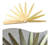 Calibrador métrico, juego de latón de 13 cuchillas (no magnético) con tamaños grabados de precisión para controles precisos de holgura