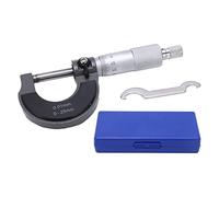 Calibrador micrométrico portátil, medidor de espesor de superficie de aleación con estructura mecánica precisa para la medición de dimensiones externas (0-25/0,01 mm)