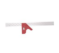Calibrador para carpintería, herramienta de medición de ángulos ajustable con regla recta, calibrador manual de medición en aleación de aluminio para ángulos rectos, bisel de 45°, (Un estilo)