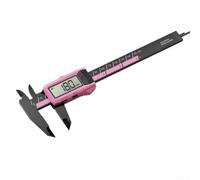 Calibrador Pie de Rey Digital 150mm Plástico Reutilizable Vidrio Nylon Pantalla LCD Clara Conversión Unidades Laboratorio Fábrica