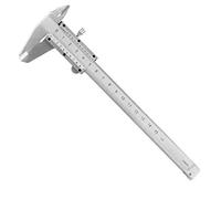 Calibrador Vernier 0-150 mm, acero inoxidable Analógico interno Calibradores Vernier Regla de medición de precisión Micrómetro Herramienta duradera con caja
