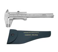Calibrador Vernier, 0-50 mm Manual de acero inoxidable Calibre Vernier de alta precisión Escala dual imperial/métrica Herramienta de medición portátil Micrómetro mecánico no