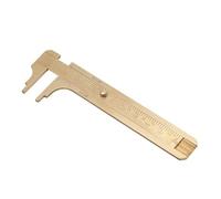 Calibrador Vernier 1 Pieza Calibre Deslizante Mini Retro de Latón Mm/Pulgada Herramienta de Medición de Regla Deslizante (Double scale 100mm)