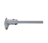 Calibrador Vernier de 0 a 100 mm de bolsillo de acero inoxidable métrico maquinista vernier calibrador digital medidor deslizante regla de doble escala pantalla micrómetro paso milimétrico