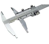 Calibrador Vernier de acero de 0 a 300 mm, 12 pulgadas, 4 vías de medición, con mordazas de presión, calibrador deslizante de 300 mm.