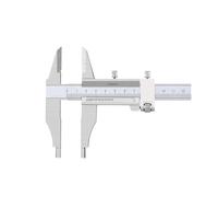 Calibrador vernier de acero inoxidable, calibre industrial de profundidad de diámetro interior y exterior de 0-150-200-300 mm(Integral double outer claws 0 300mm)