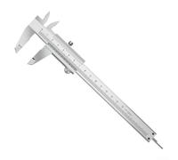 Calibrador Vernier de acero inoxidable optimizado para retención de precisión en el tiempo, 0.02 mm, para laboratorios de metrología, escuelas vocacionales y tiendas (150 mm)