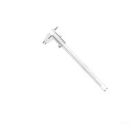 Calibrador Vernier de acero inoxidable preciso con medición mecánica de resolución de 0 02 mm, compacto y fácil de almacenar con funda protectora de plástico (200 mm)