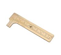 Calibrador Vernier de Latón con Doble Escala mm/Pulgada 80mm o 100mm para Medición de Alta Precisión (Doble escala 80 mm)