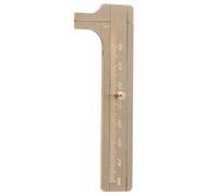 Calibrador Vernier de latón, herramienta de medición de pulsera de nogal, calibradores de prueba de joyería (Escala única (longitud 8 cm))