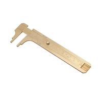 Calibrador Vernier de Latón, Regla Medidora de 80 mm, Escalas Dobles mm/pulgada - Alta Precisión, Diseño Vintage, Ligero y Durable para Uso Diario (Doble escala 100mm)