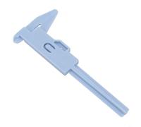 Calibrador Vernier de plástico de precisión nominal 0 80 mm para mediciones de milímetros y pulgadas, adecuado para inspección de joyas y piezas pequeñas (azul)
