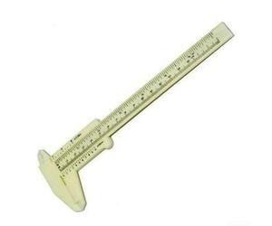 Calibrador Vernier de plástico para rango de 0 a 150 mm adecuado para escuelas técnicas, formación profesional y tareas de ingeniería a pequeña escala