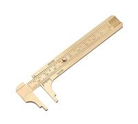 Calibrador Vernier para Joyería Mini de Latón con Escalas Dobles mm/pulgadas 80mm/100mm(Double scale 100mm)
