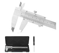 Calibrador Vernier, Pie de Rey de Acero Inoxidable Caliper 150mm, Calibre Analógico Calibrador Precisió Herramienta de medición con Trae un Destornillador para Uso Doméstico e Industrial